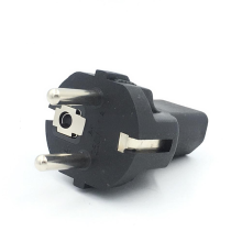 Zasilacz sieciowy EU do IEC320 C13, wtyczka sieciowa EU męska żeńska, wtyczka konwersji PDU/UPS EU (4,8 mm) 2-pinowa, 10 A 250 V