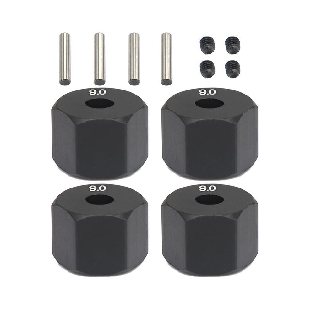 4Pcs 12Mm Wheel Hex Hub Thickness For 1/10 Rc Crawler Axial Scx10 Traxxax Trx4 Mst Car Part,9Mm 4854061056645
