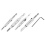 Center Drill Bit Set 5 PCS Self Centering Hinge Core for Woodworking, Door Window Bits 4