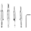 Center Drill Bit Set 5 PCS Self Centering Hinge Core for Woodworking, Door Window Bits 1