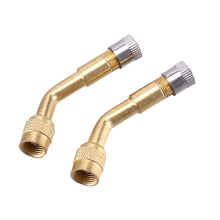 2 stuks 135 graden hoek luchtbandventiel verlengadapter met lange schacht voor auto's