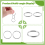 60 Pcs 20mm Outside Dia Universal Split Key Rings Keychain Holders 9
