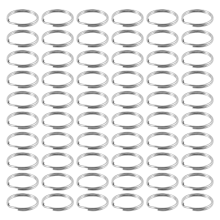 60 Stück 20 mm Außendurchmesser Universal Split Schlüsselanhänger Schlüsselanhänger Halter