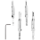 Center Drill Bit Set 5 PCS Self Centering Hinge Core for Woodworking, Door Window Bits 3