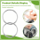 60 Pcs 20mm Outside Dia Universal Split Key Rings Keychain Holders 8