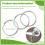 60 Pcs 20mm Outside Dia Universal Split Key Rings Keychain Holders 10