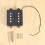 Pb P Bass Pickup Humbucker For 4 String Replacement Guitar Part, Black 3