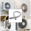 1pcs Plastic Water Drain Pipe Hose 60cm Long for Air Conditioner Gray 10