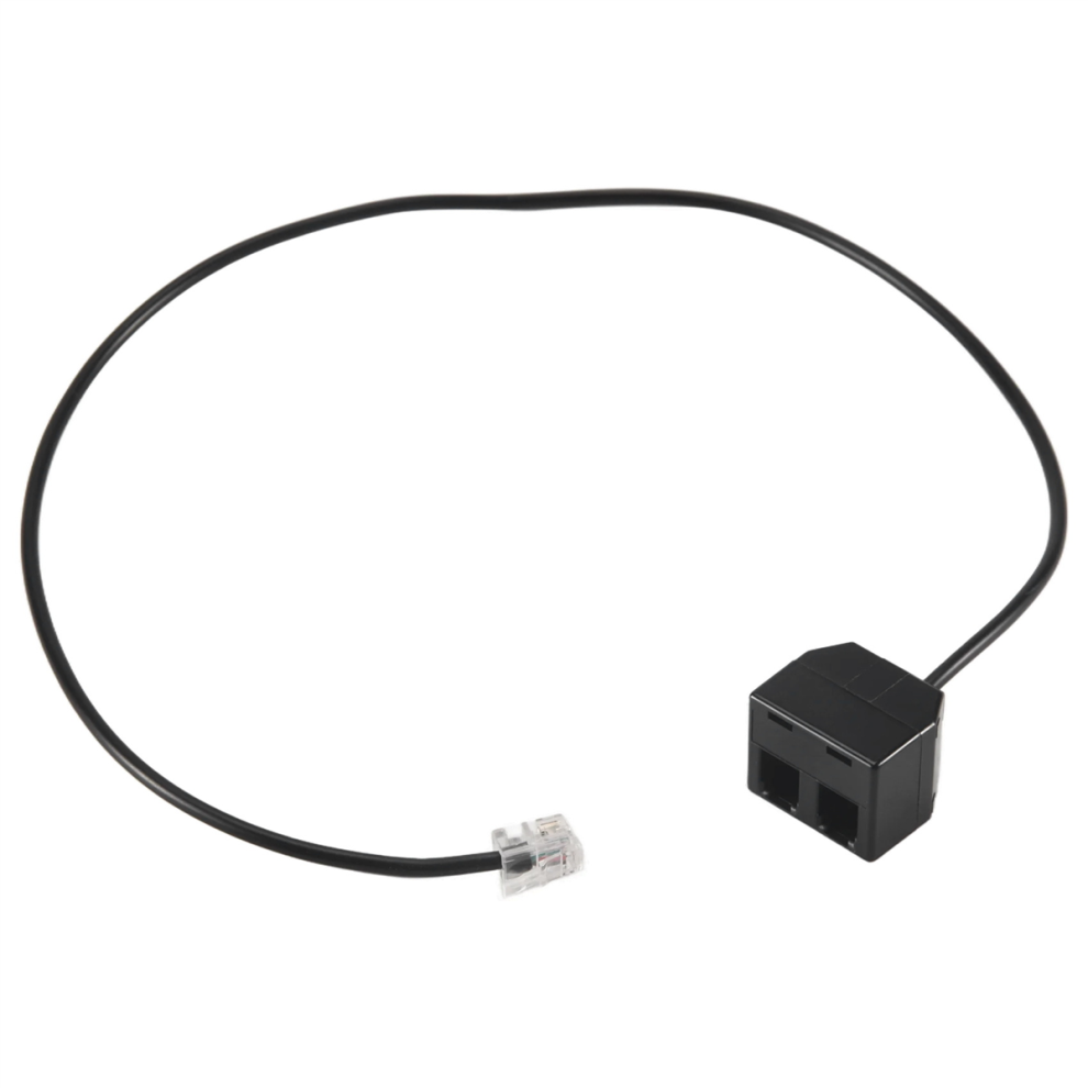 RJ9 4P4C Male To Dual Female Ports Connector Telephone Adapter Cable Wire extension Cord-image-OPC-PJZBK2R-NEW