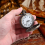 Large bronze embossed Chinese style nostalgic retro pocket watch 9