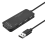 Adattatore per microfono e cuffia con scheda audio esterna 7.1Ch USB 2.0 Hub a 3 porte per PC, nero 1