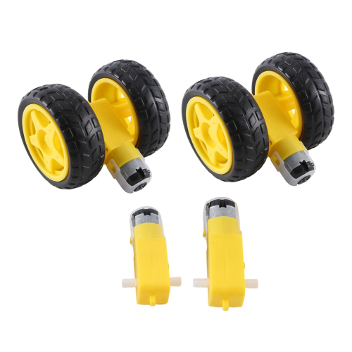pezzi per ruote in plastica per robot per auto intelligenti con motoriduttore CC 3-6 V 2