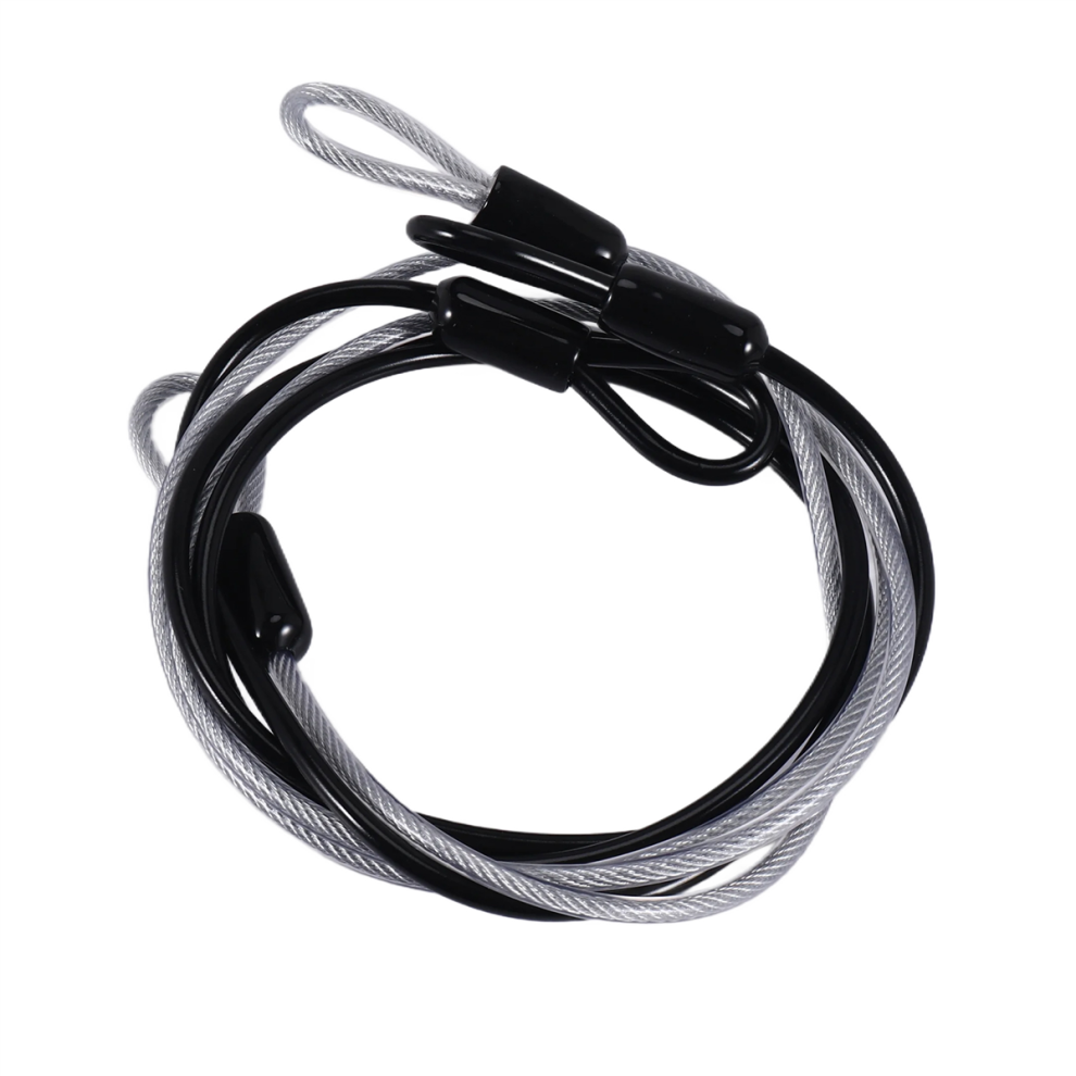 100Cm/3.3Ft Long Travel Security Cable Lock,Braided Steel Coated Safety Luggage Lock,Safety Wire Rope 4854061066156