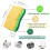 Non-Scratch Cellulose Household Kitchen Sponges, Dishes 5 Packages ,Multi-Use Dish Scrubber for 5
