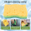 Non-Scratch Cellulose Household Kitchen Sponges, Dishes 5 Packages ,Multi-Use Dish Scrubber for 9