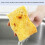 Non-Scratch Cellulose Household Kitchen Sponges, Dishes 5 Packages ,Multi-Use Dish Scrubber for 7