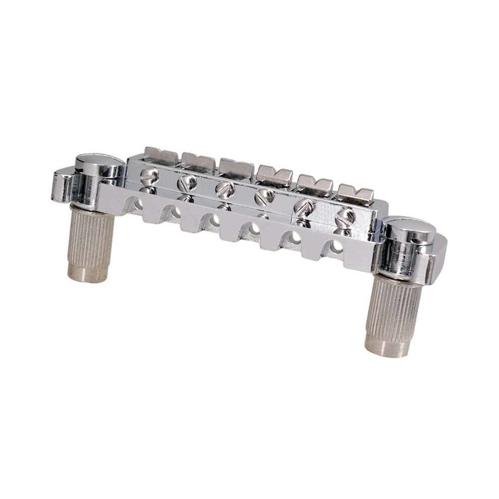 Pro 52.5Mm Pigtail Style Adjustable Bridge Tailpiece For Electric Guitar, Silver 4854061071914