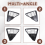 3Pcs Car Honeycombed Front Bumper Lower Grille Grills for Focus 2012 2013 2014 9