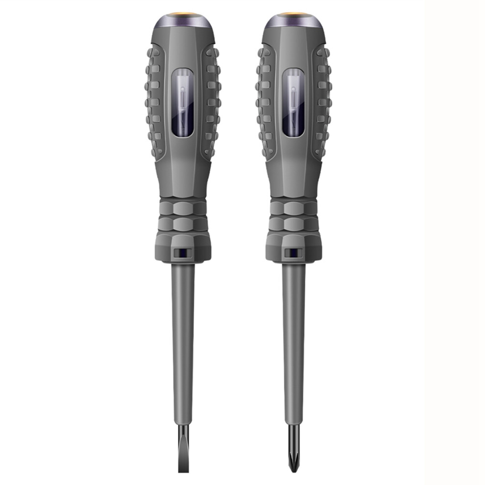 2Pcs Digital Voltage Tester Pen Ac Non-Contact Induction Test Pencil Voltmeter Power Detector Electrical Screwdriver 4854061077695