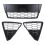 3Pcs Car Honeycombed Front Bumper Lower Grille Grills for Focus 2012 2013 2014 4