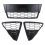3Pcs Car Honeycombed Front Bumper Lower Grille Grills for Focus 2012 2013 2014 2