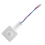 220V Mini Human Body Infrared Sensor Switch LED Flood Light PIR Motion Adjustable White 1