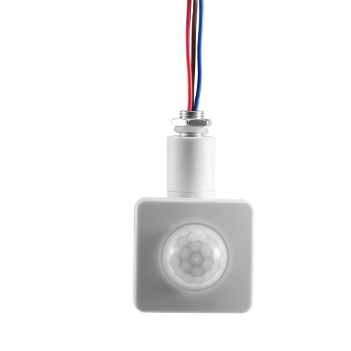 220V Mini Human Body Infrared Sensor Switch LED Flood Light PIR Motion Adjustable White 2