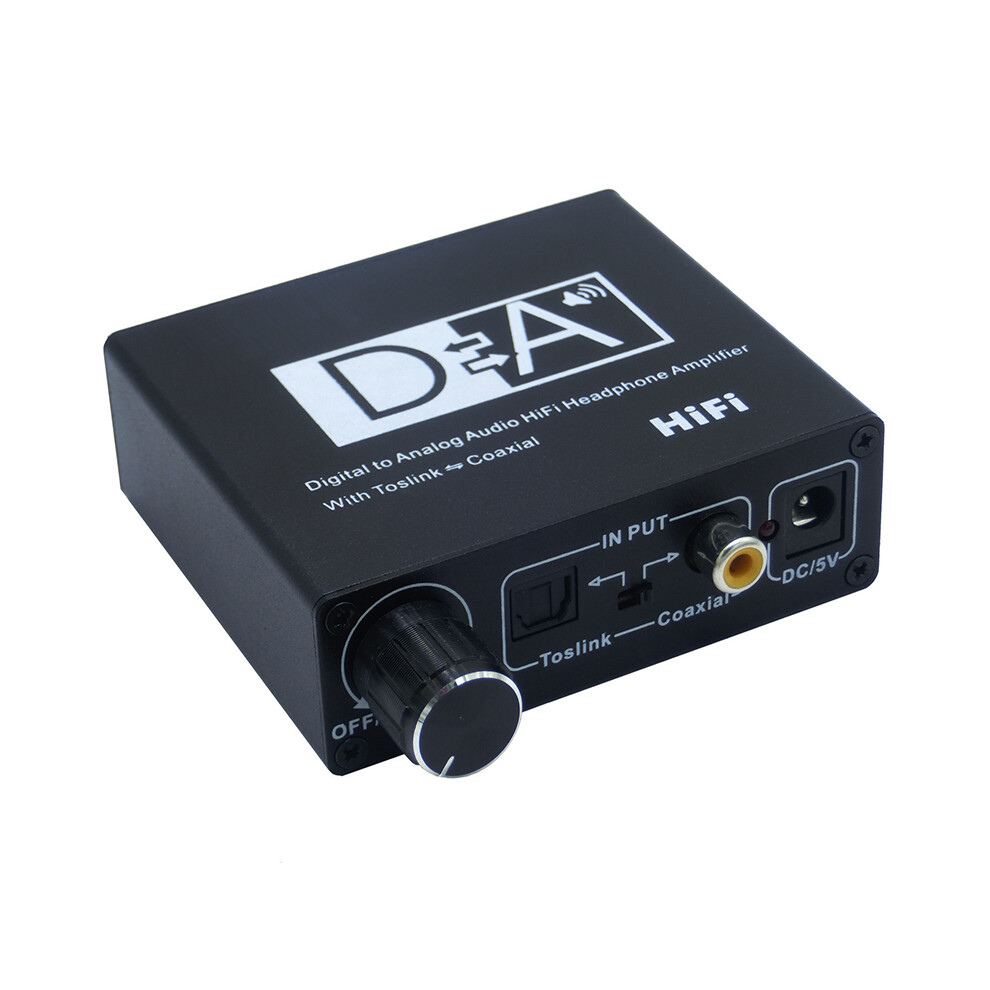 Hifi Amp Digital To Analog Audio Converter 3.5Mm Headphone Amplifier Toslink Optical Coaxial Output 4854061074403