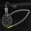 Glasflasche, Glasflasche Bubbler Öllampenbrenner 6