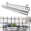 Hanging Basket for Wire Wall Grid Panel, Multi-Function Storage and Display Basket, 40X10X5CM, Black Painted 6
