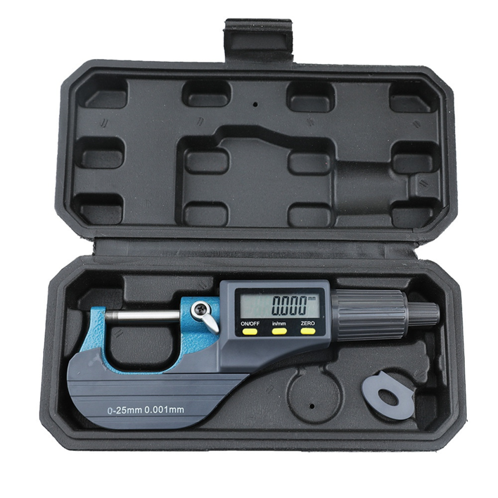 Digital Micrometer, Professional Inch/Metric Measuring Tools 0.00005Inch/0.001Mm Resolution Thickness Gauge 4854061085751