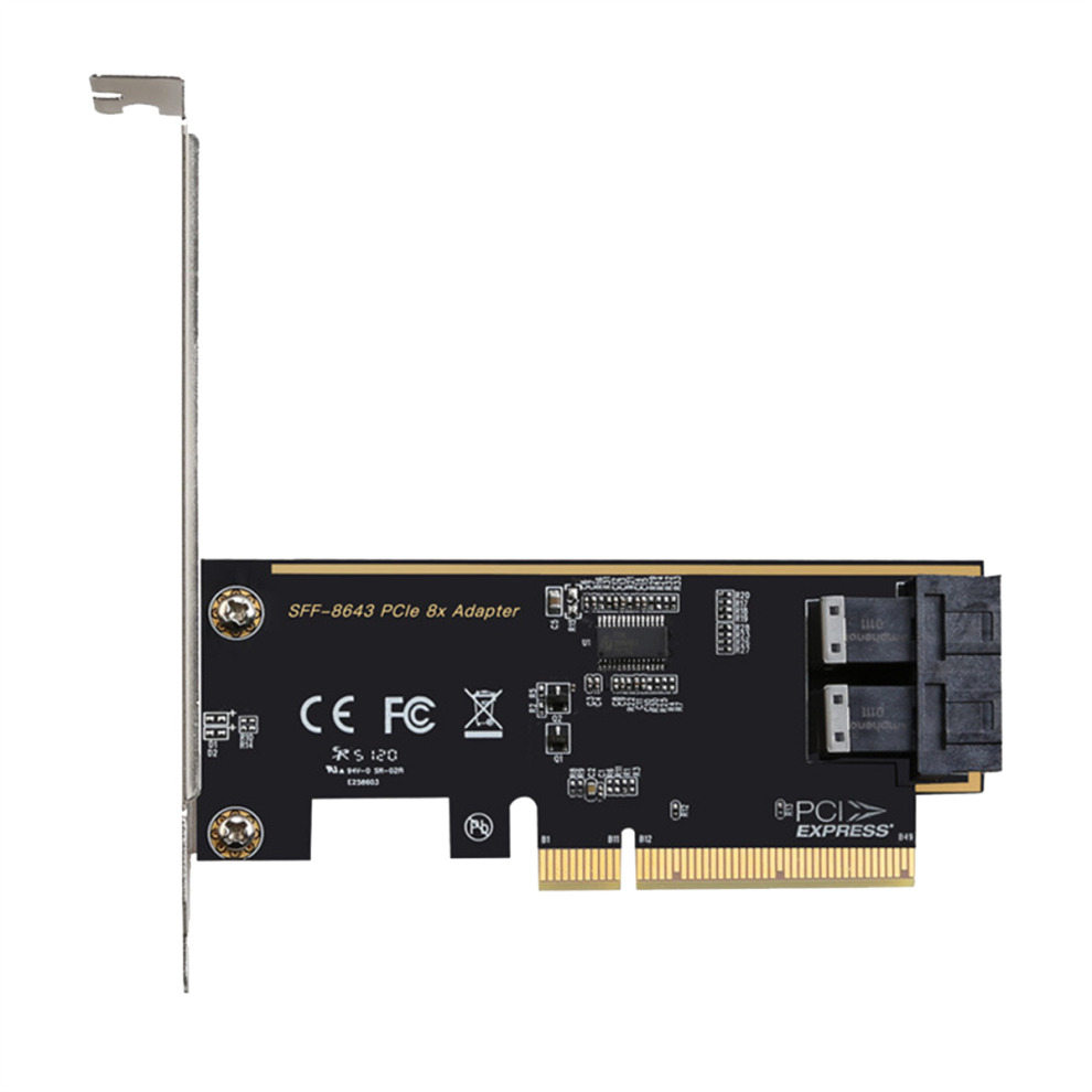 Pcie 8X To 2 Ports U.2 Adapter Card Sff8643 Dual Nvme Ssd X8 Expansion U2 4854061090304