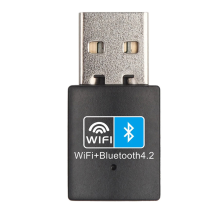 Karta sieciowa USB Wi-Fi Bluetooth V4.2, nadajnik antenowy, odbiornik Internetu LAN PC