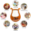 Lyre Harp 19 String Beginners Harp,Portable 19-Tone Small 19-String Musical Instruments Solid Wood 7