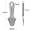 Titanium Pry Bar Mini Alloy Crowbar Keychain Pendant Camping Accessory 4