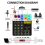 Debra V4 Audio Interface Mixing Console Bluetooth USB Record PC 48V Phantom Power Delay 4 Channels Mixer EU Plug 5