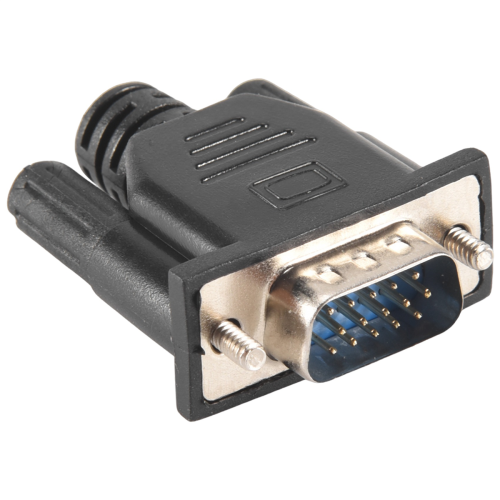 Adattatore per display virtuale VGA maschio Dummy Plug EDID Headless Ghost Emulator Lock Plate 1