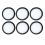 6PCS for P8 Handheld Vacuum Cleaner Filter Replacement Spare Part Accessory 1