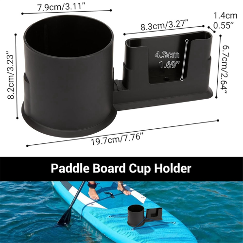 Portabicchieri 2 in 1 per paddle board, bevande per kayak e telefono, paddleboard e accessori 2