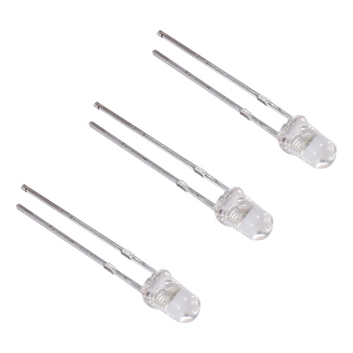 3mm White LED Light 100pcs Emitting Diode 2