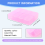 Plastic Rectangle 8 Compartments Medicine Pill Box Pink 8