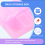 Plastic Rectangle 8 Compartments Medicine Pill Box Pink 6