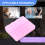 Plastic Rectangle 8 Compartments Medicine Pill Box Pink 10