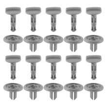 10 PCS Grau Kunststoff Hutablage Clip Frühen Typ Ende Für Juke 799161KA3A