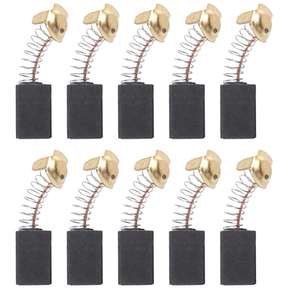 10 Pcs 17137Mm Power Tool Motor Carbon Brush 999038 For ++ Black/Gold/Silver 4854061000273