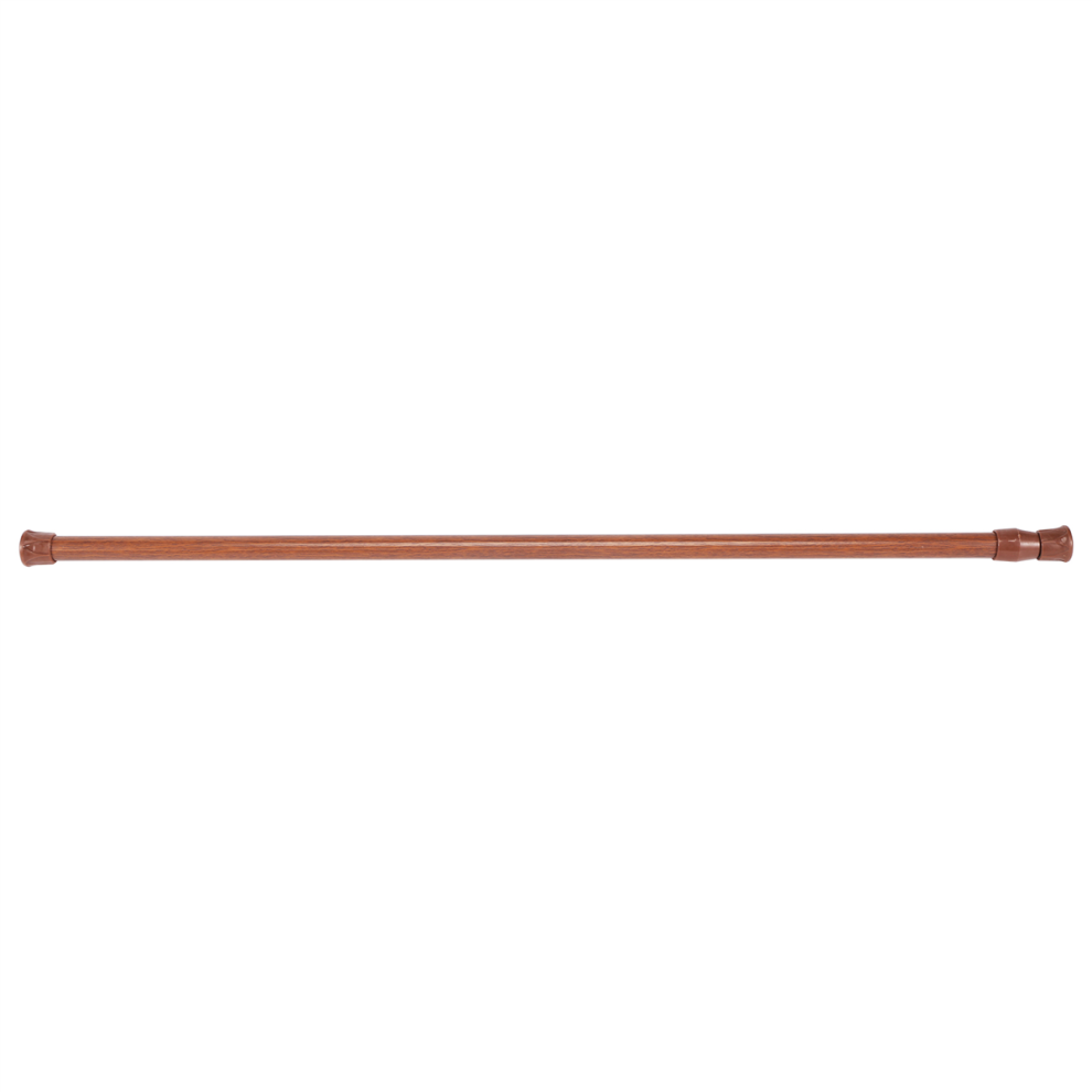 Extendable Telescopic Spring Loaded Net Voile Tension Curtain Rail Pole Rods,55-90Cm,Wood Color Tauoh