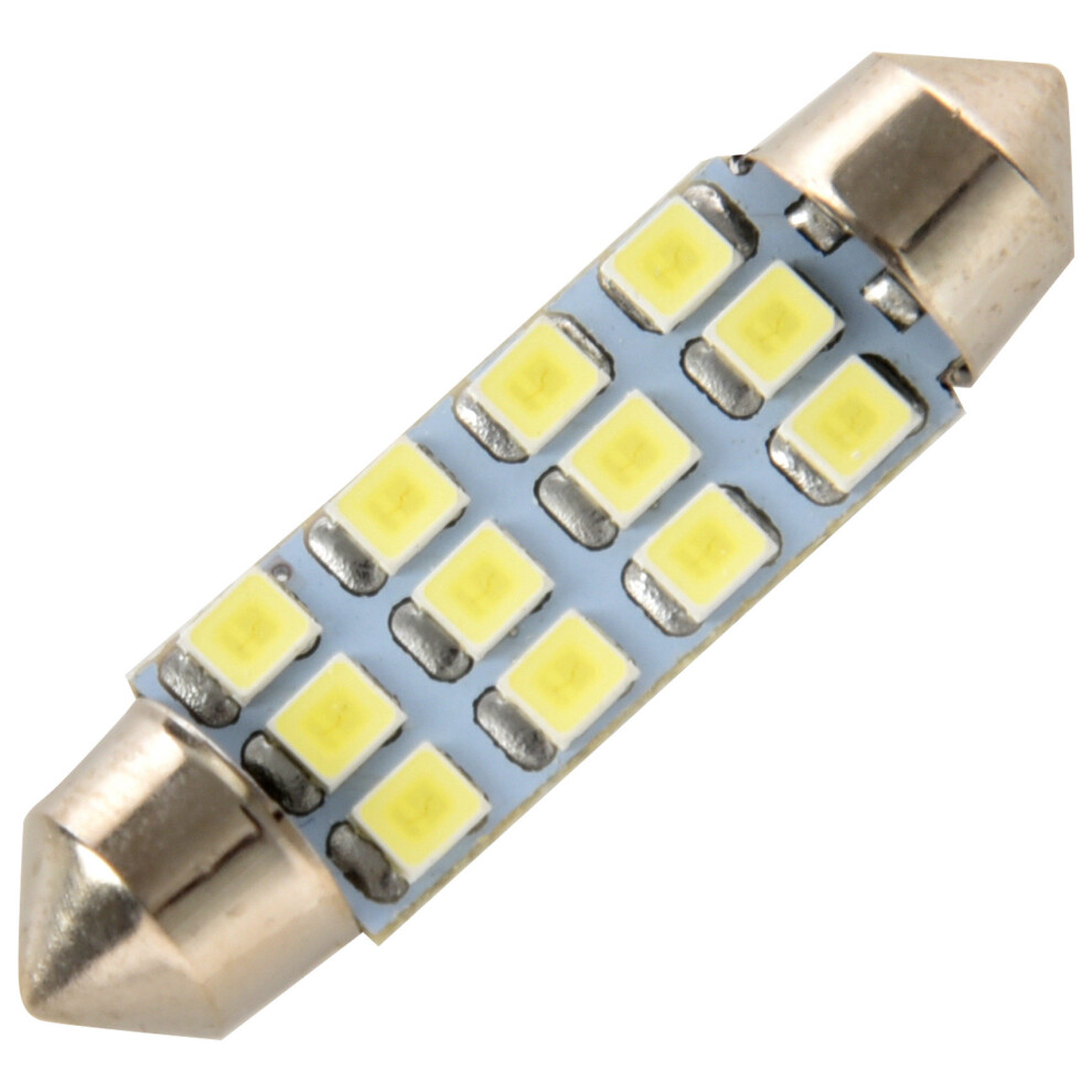 42Mm 12 Smd 3528 Led Car Interior C5w Dome Festoon Bulb Lamp Dc 12V White/Light 4854061004721
