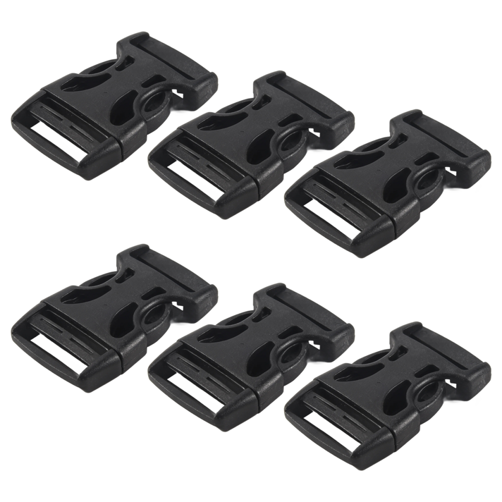 4Pcs Plastic Side Quick Release Buckles Clip For 25Mm Webbing Band Black 4854061000211