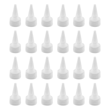 24 tapas de repuesto para botellas de plástico para dispensar.