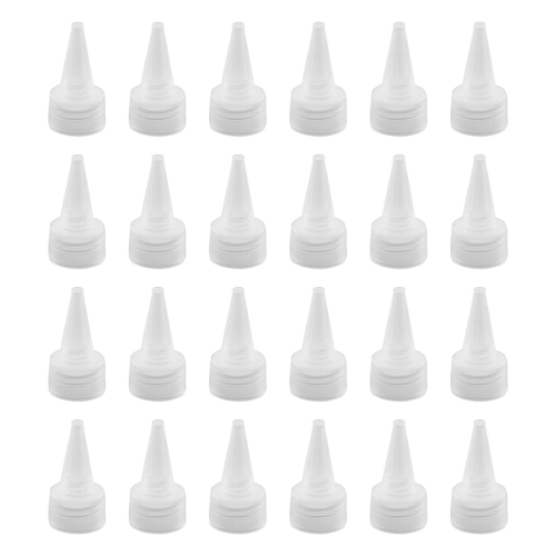 24 tapas de repuesto para botellas de plástico para dispensar.